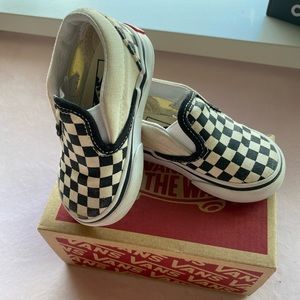 Baby checkered vans